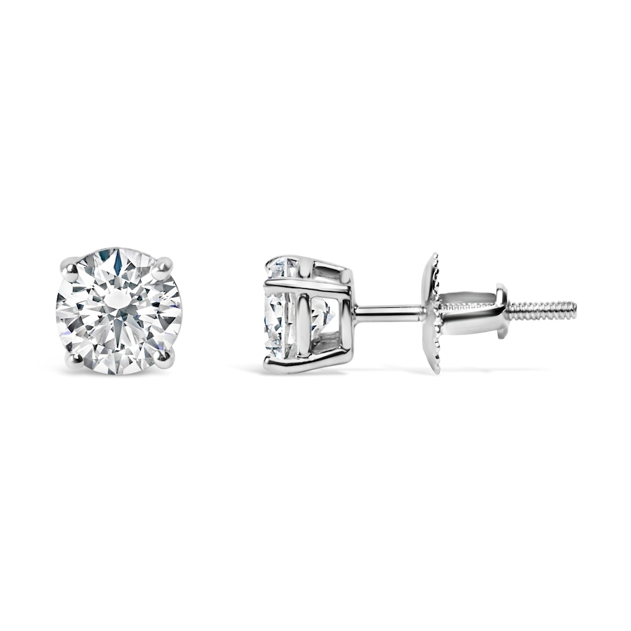 Image 998596_ALTMORE2.jpg, Product 998-596 / Price $5,622.00, AGS Certified 14K White Gold 1.0 cttw Round Diamond Solitaire Stud Earrings from Haus of Brilliance on TSC.ca's Jewellery department