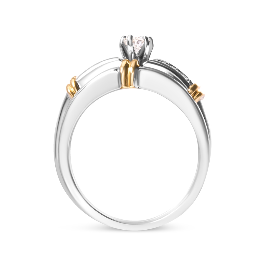 Image 998700_ALTMORE1.jpg, Product 998-700 / Price $5,827.00, 14K Yellow and White Gold 1/3 Cttw Marquise Diamond Cocktail Engagement Ring Set from Haus of Brilliance on TSC.ca's Jewellery department