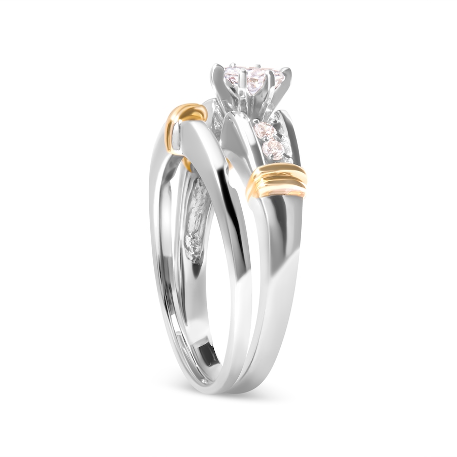 Image 998700_ALTMORE2.jpg, Product 998-700 / Price $5,827.00, 14K Yellow and White Gold 1/3 Cttw Marquise Diamond Cocktail Engagement Ring Set from Haus of Brilliance on TSC.ca's Jewellery department