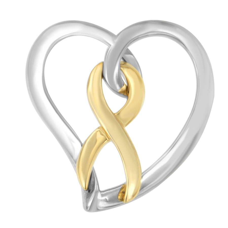 Image 998722_ALTMORE1.jpg, Product 998-722 / Price $1,156.00, 14K Gold and Silver Heart Bow Pendant Necklace from Haus of Brilliance on TSC.ca's Jewellery department