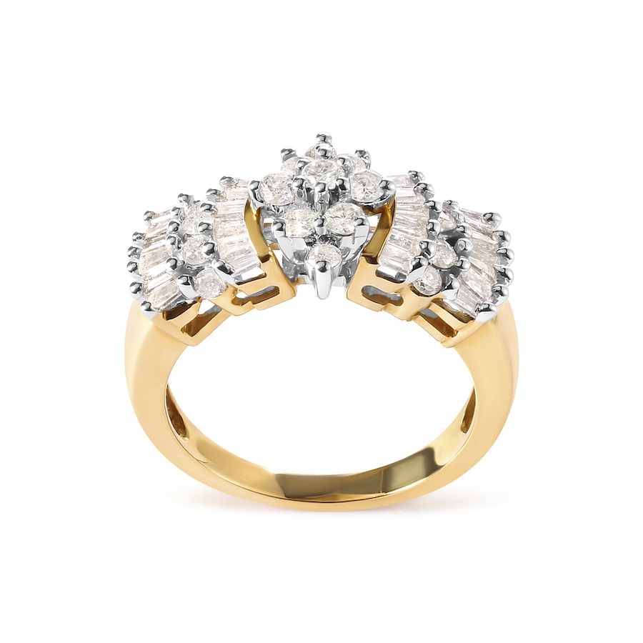 Image 998789_ALTMORE1.jpg, Product 998-789 / Price $5,441.00, 10K Yellow Gold 1.00 Cttw Diamond Starburst Ring Band from Haus of Brilliance on TSC.ca's Jewellery department