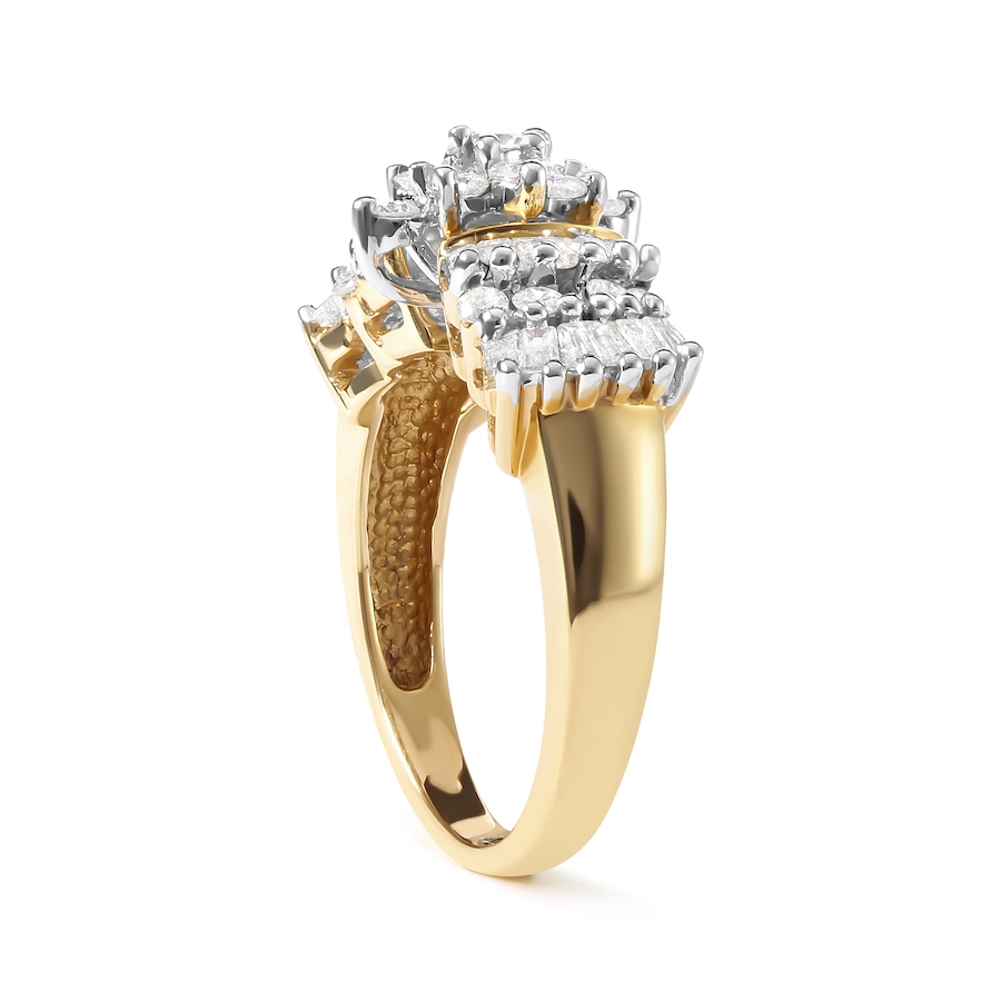 Image 998789_ALTMORE2.jpg, Product 998-789 / Price $5,441.00, 10K Yellow Gold 1.00 Cttw Diamond Starburst Ring Band from Haus of Brilliance on TSC.ca's Jewellery department