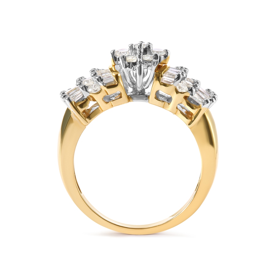 Image 998789_ALTMORE3.jpg, Product 998-789 / Price $5,441.00, 10K Yellow Gold 1.00 Cttw Diamond Starburst Ring Band from Haus of Brilliance on TSC.ca's Jewellery department