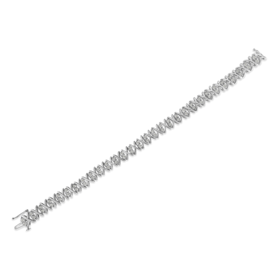 Image 998824_ALTMORE3.jpg, Product 998-824 / Price $1,416.00, Sterling Silver rose-cut Diamond X-Link Bracelet from Haus of Brilliance on TSC.ca's Jewellery department