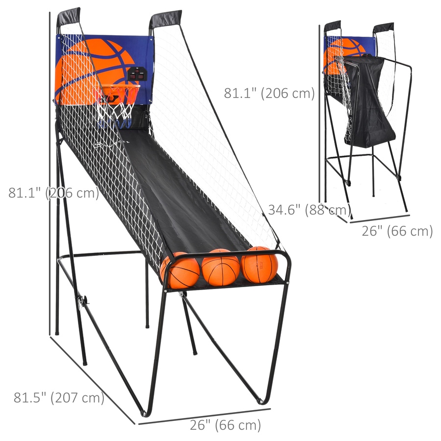 Image 998846_ALTMORE2.jpg, Product 998-846 / Price $74.99, Soozier Basketball Arcade Game with Electronic Score Board, Black from Soozier on TSC.ca's Home & Garden department