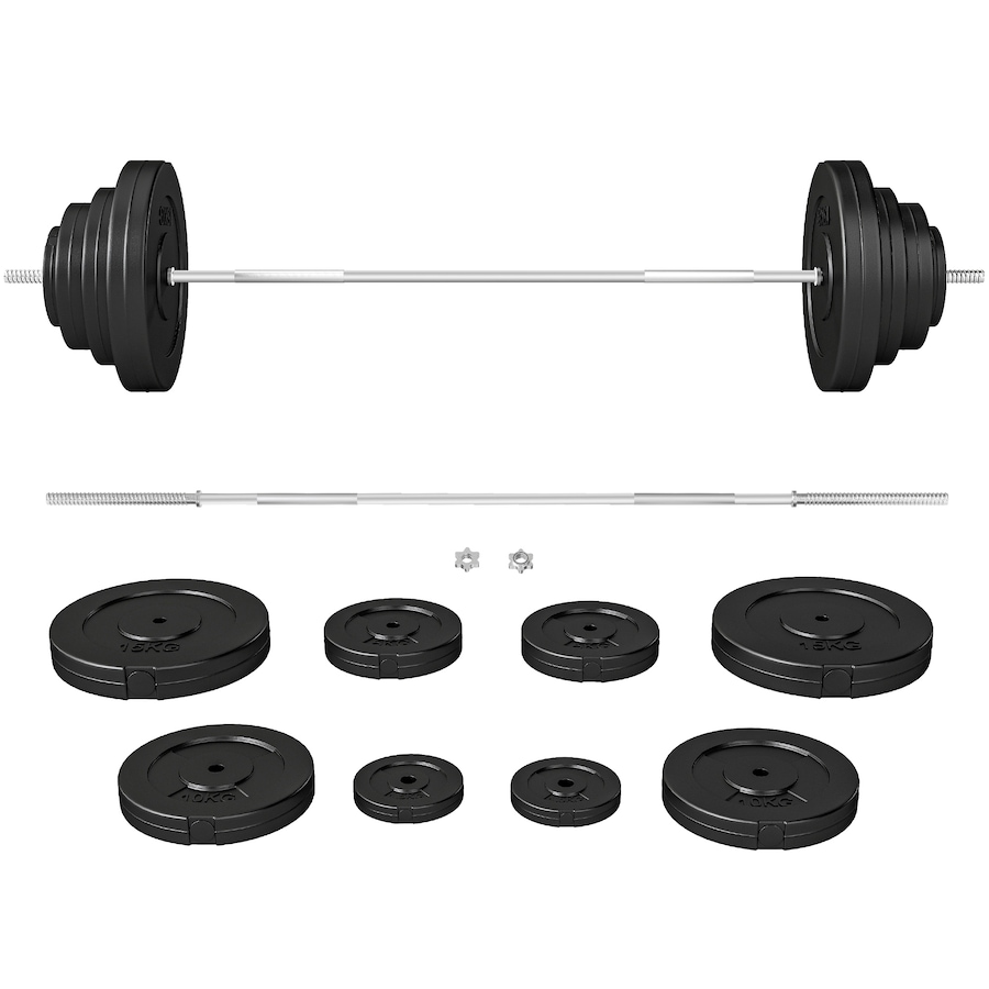 Image 998856.jpg, Product 998-856 / Price $239.99, Soozier 154 lbs Barbell Weight Set, Adjustable Weights for Home Gym from Soozier on TSC.ca's Health & Fitness department