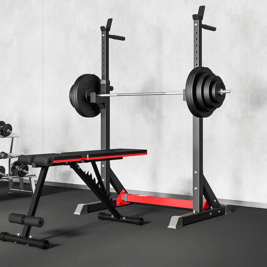 Image 998856_ALTMORE8.jpg, Product 998-856 / Price $239.99, Soozier 154 lbs Barbell Weight Set, Adjustable Weights for Home Gym from Soozier on TSC.ca's Health & Fitness department