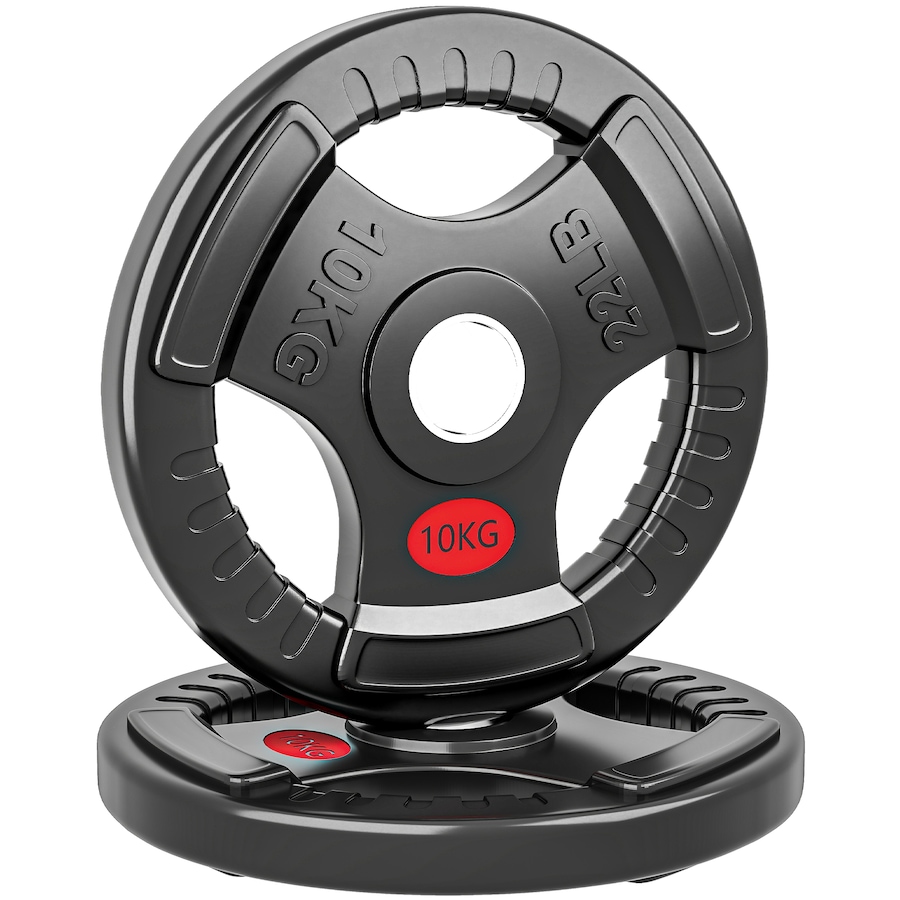 Image 998858.jpg, Product 998-858 / Price $74.99, Soozier 2 x 22lbs Weight Plates Set, 2-Inch Barbell Weights Set from Soozier on TSC.ca's Health & Fitness department