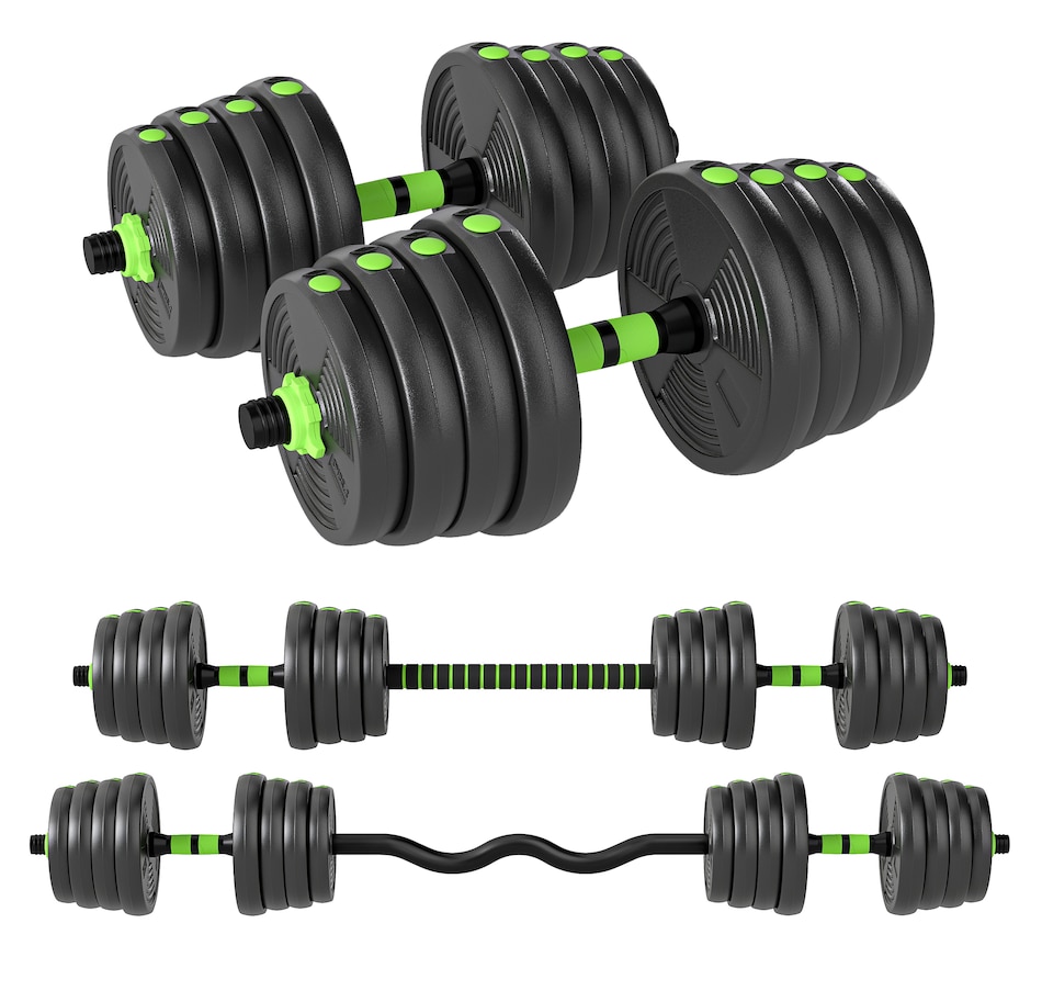 Image 998862.jpg, Product 998-862 / Price $94.99, Soozier Adjustable Dumbbell Set, 3 in 1 Weights Set for Home Gym, 66lb from Soozier on TSC.ca's Health & Fitness department