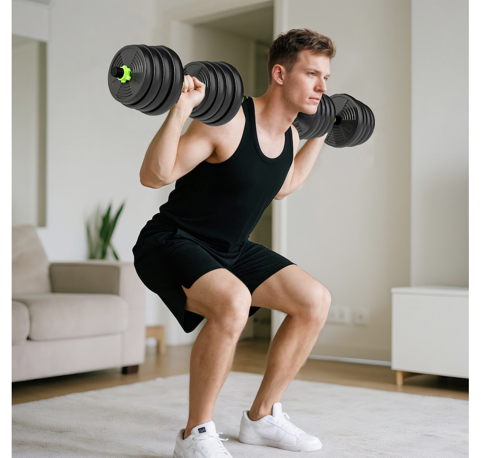 Image 998862_ALTMORE1.jpg, Product 998-862 / Price $94.99, Soozier Adjustable Dumbbell Set, 3 in 1 Weights Set for Home Gym, 66lb from Soozier on TSC.ca's Health & Fitness department