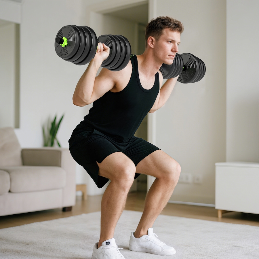 Image 998862_ALTMORE1.jpg, Product 998-862 / Price $109.99, Soozier Adjustable Dumbbell Set, 3 in 1 Weights Set for Home Gym, 66lb from Soozier on TSC.ca's Health & Fitness department