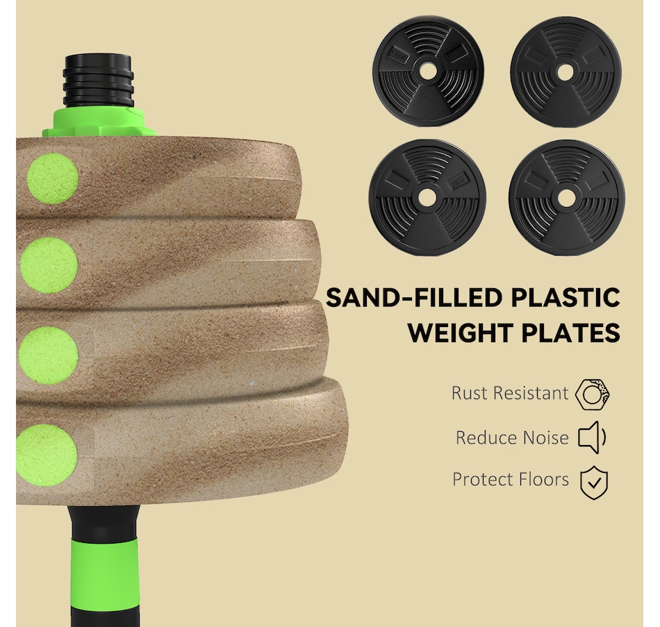 Image 998862_ALTMORE6.jpg, Product 998-862 / Price $94.99, Soozier Adjustable Dumbbell Set, 3 in 1 Weights Set for Home Gym, 66lb from Soozier on TSC.ca's Health & Fitness department