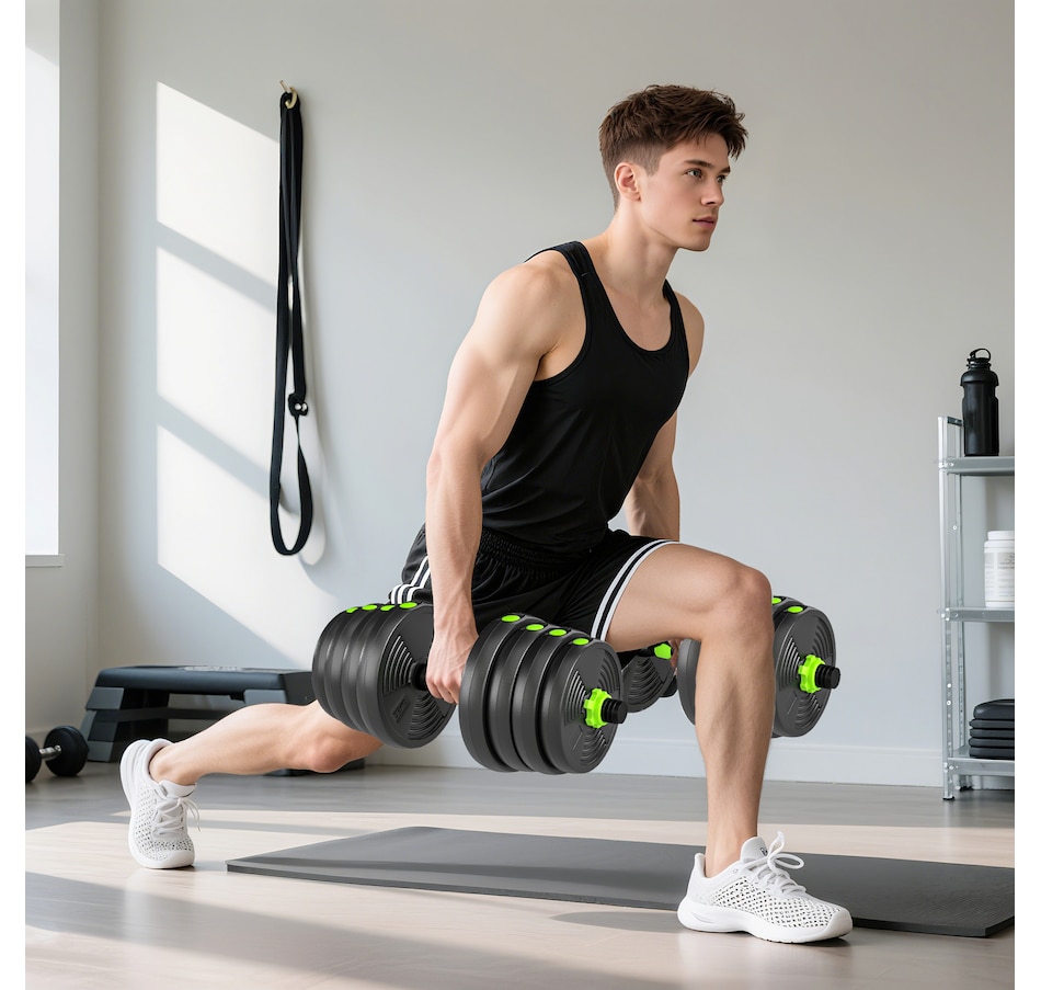 Image 998862_ALTMORE7.jpg, Product 998-862 / Price $94.99, Soozier Adjustable Dumbbell Set, 3 in 1 Weights Set for Home Gym, 66lb from Soozier on TSC.ca's Health & Fitness department