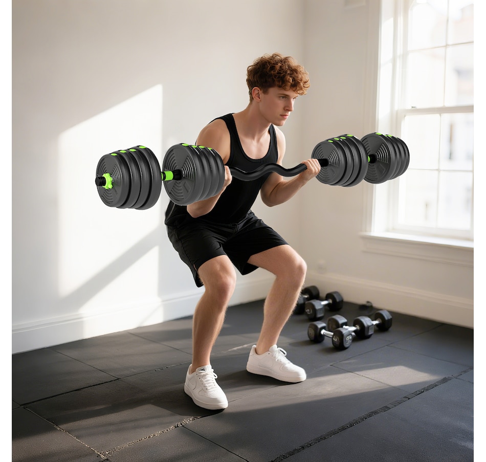Image 998862_ALTMORE8.jpg, Product 998-862 / Price $94.99, Soozier Adjustable Dumbbell Set, 3 in 1 Weights Set for Home Gym, 66lb from Soozier on TSC.ca's Health & Fitness department