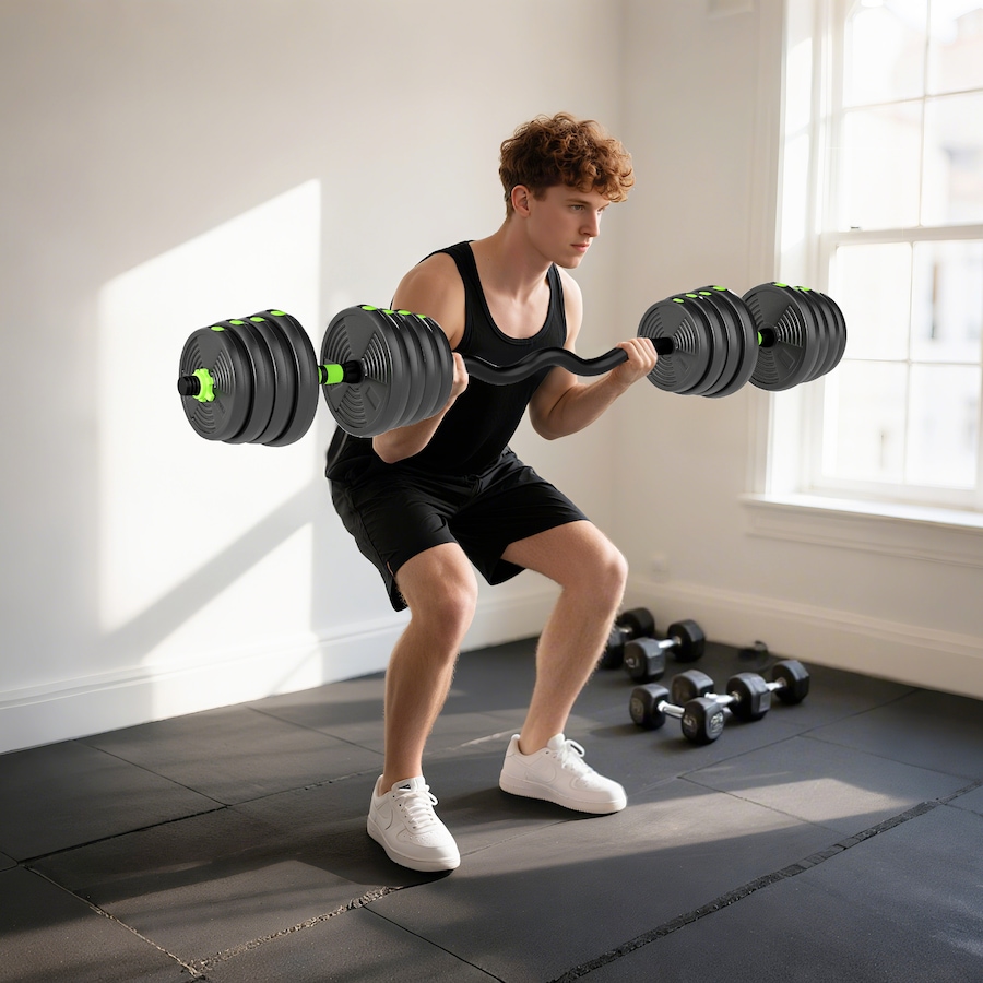 Image 998862_ALTMORE8.jpg, Product 998-862 / Price $109.99, Soozier Adjustable Dumbbell Set, 3 in 1 Weights Set for Home Gym, 66lb from Soozier on TSC.ca's Health & Fitness department