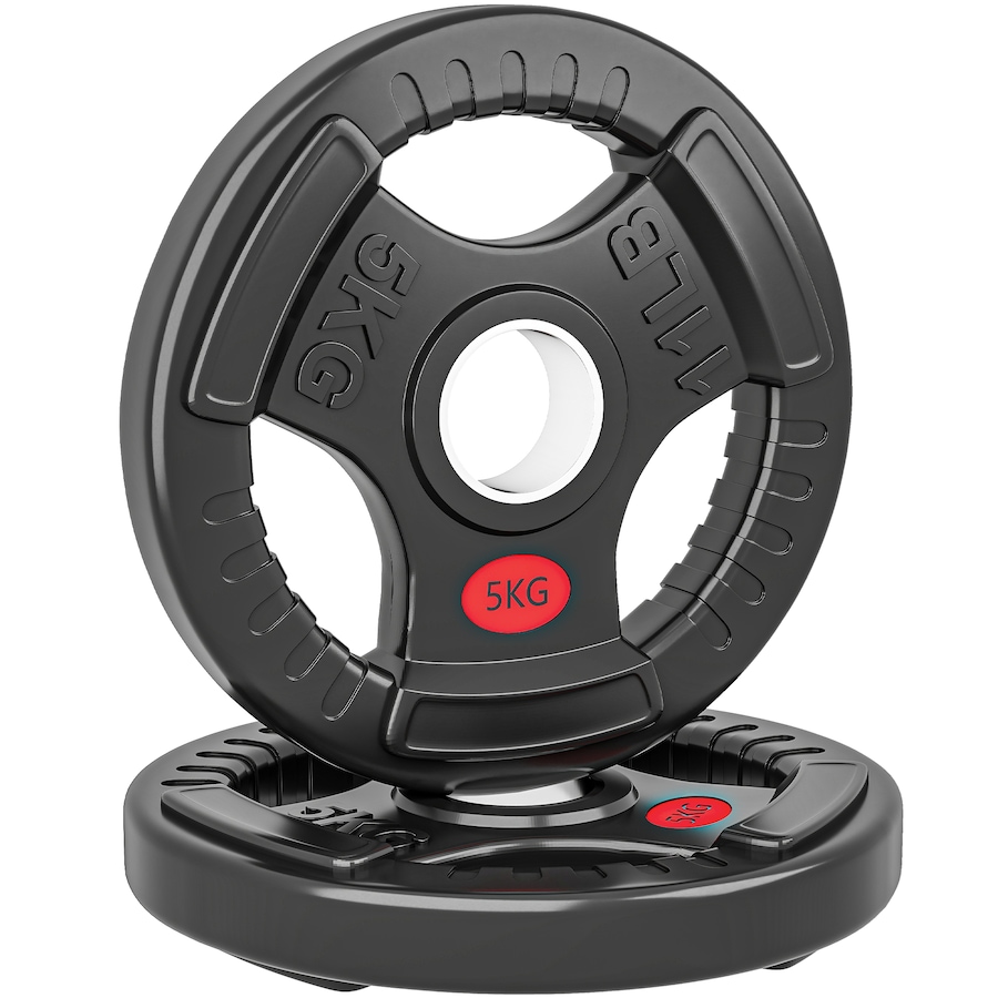 Image 998866.jpg, Product 998-866 / Price $35.99, Soozier 2 x 11lbs Weight Plates Set, 2-Inch Barbell Weights Set from Soozier on TSC.ca's Health & Fitness department