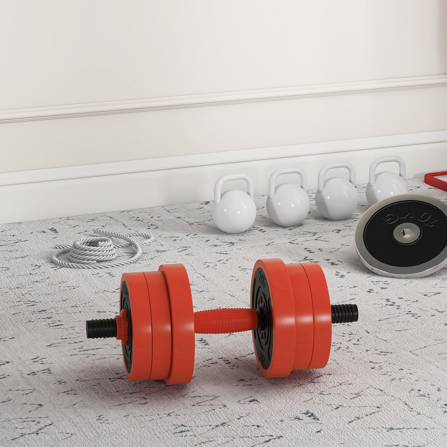 Image 998867_ALTMORE7.jpg, Product 998-867 / Price $81.99, Soozier 44lbs 4-in-1 Weight Dumbbell Set, Barbell Kettlebell Push Up Stand from Soozier on TSC.ca's Health & Fitness department