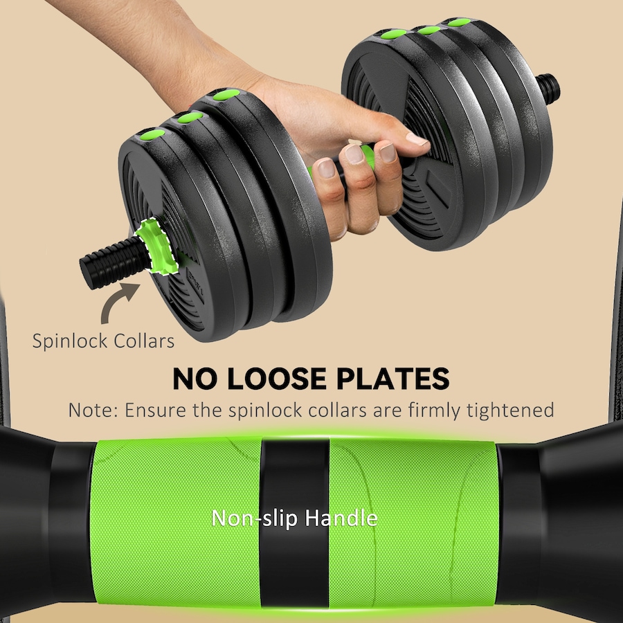 Image 998868_ALTMORE5.jpg, Product 998-868 / Price $89.99, Soozier Adjustable Dumbbell Set, 3 in 1 Weights Set for Home Gym, 55lb from Soozier on TSC.ca's Health & Fitness department