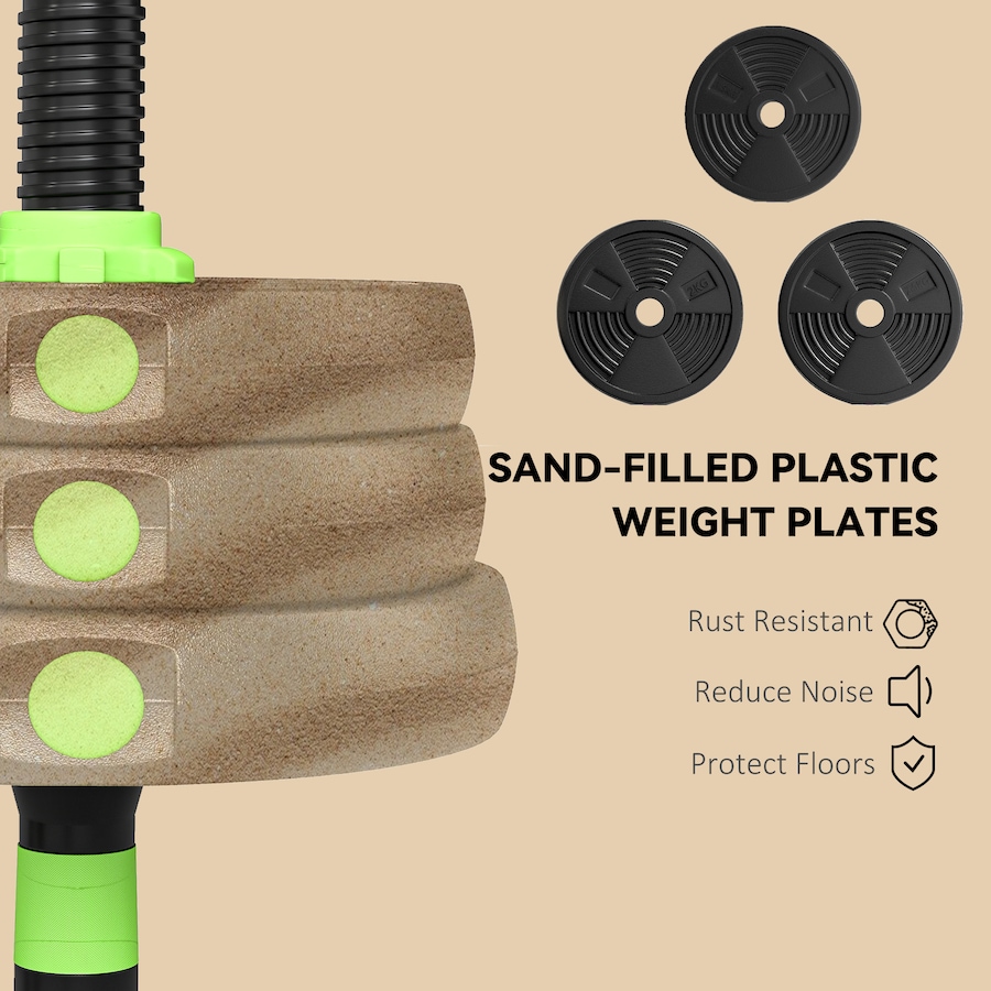 Image 998868_ALTMORE6.jpg, Product 998-868 / Price $89.99, Soozier Adjustable Dumbbell Set, 3 in 1 Weights Set for Home Gym, 55lb from Soozier on TSC.ca's Health & Fitness department