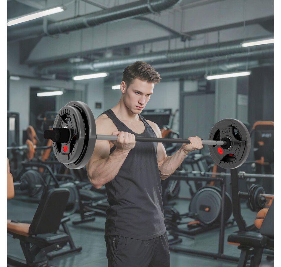 Image 998872_ALTMORE1.jpg, Product 998-872 / Price $69.99, Soozier Weight Plates Set, 2-Inch Barbell Weights Set, 2 x 6lbs, 2 x 11lbs from Soozier on TSC.ca's Health & Fitness department