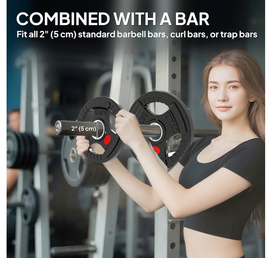 Image 998872_ALTMORE4.jpg, Product 998-872 / Price $69.99, Soozier Weight Plates Set, 2-Inch Barbell Weights Set, 2 x 6lbs, 2 x 11lbs from Soozier on TSC.ca's Health & Fitness department