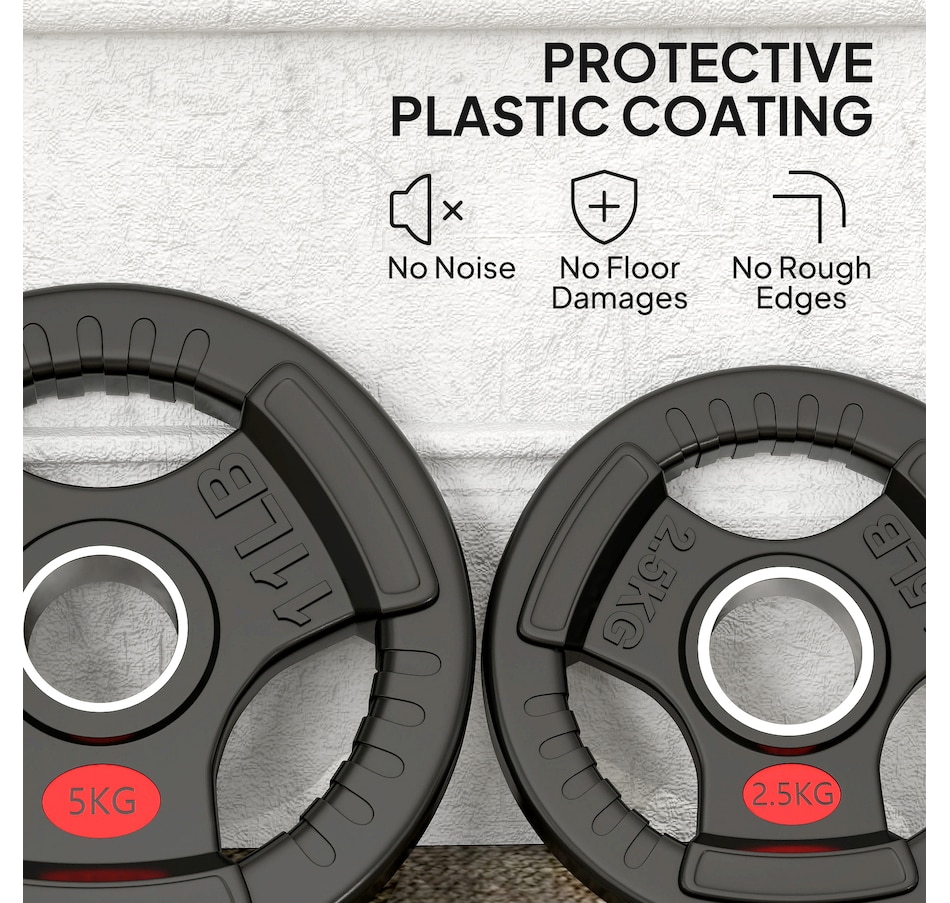 Image 998872_ALTMORE5.jpg, Product 998-872 / Price $69.99, Soozier Weight Plates Set, 2-Inch Barbell Weights Set, 2 x 6lbs, 2 x 11lbs from Soozier on TSC.ca's Health & Fitness department