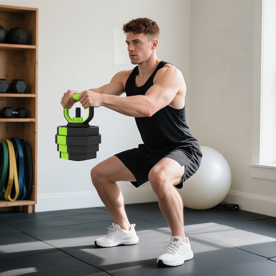 Image 998873_ALTMORE8.jpg, Product 998-873 / Price $84.99, Soozier 6-in-1 Adjustable Dumbbell Set, 66lbs Free Weights Set, Green from Soozier on TSC.ca's Health & Fitness department