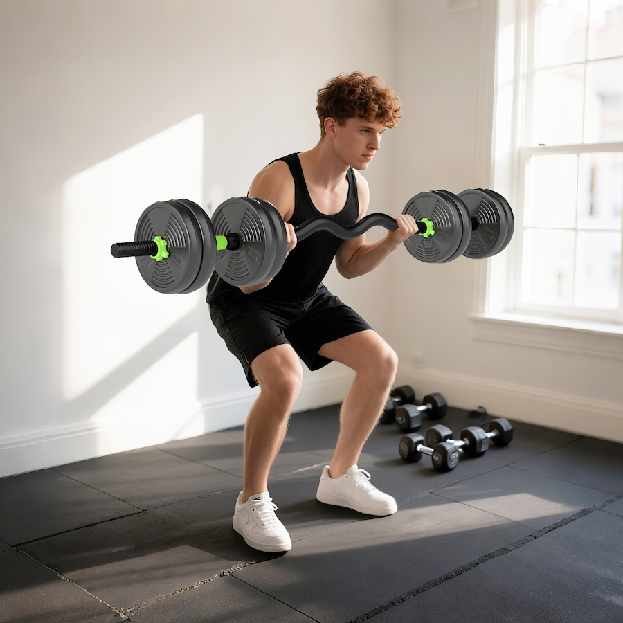 Image 998876_ALTMORE8.jpg, Product 998-876 / Price $54.99, Soozier Adjustable Dumbbell Set, 3 in 1 Weights Set for Home Gym, 33lb from Soozier on TSC.ca's Health & Fitness department