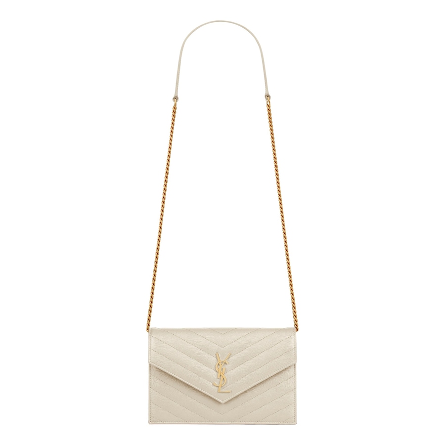Image 999747.jpg, Product 999-747 / Price $2,536.00, Saint Laurent Cassandre Envelope Chain Wallet Crossbody Bag in Crema White (Pre-owned) from Yves Saint Laurent on TSC.ca's Fashion department