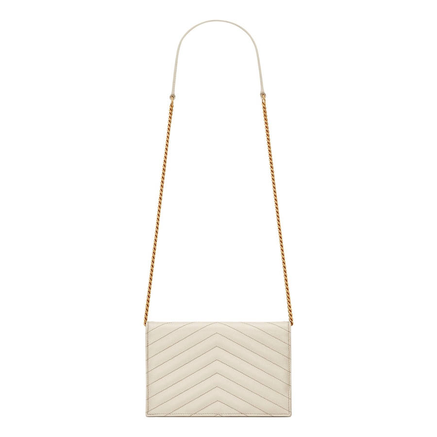 Image 999747_ALTMORE1.jpg, Product 999-747 / Price $2,536.00, Saint Laurent Cassandre Envelope Chain Wallet Crossbody Bag in Crema White (Pre-owned) from Yves Saint Laurent on TSC.ca's Fashion department