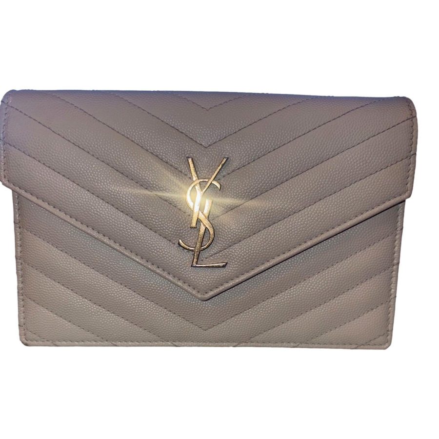 Image 999747_ALTMORE3.jpg, Product 999-747 / Price $2,536.00, Saint Laurent Cassandre Envelope Chain Wallet Crossbody Bag in Crema White (Pre-owned) from Yves Saint Laurent on TSC.ca's Fashion department