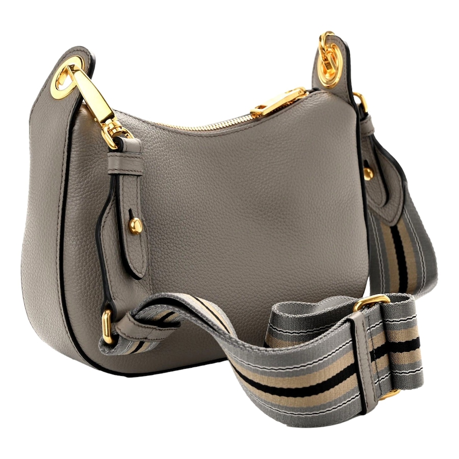 Image 999771_ALTMORE1.jpg, Product 999-771 / Price $4,691.00, Prada Vitello Phenix Zippered Messenger Hobo Grey Leather Shoulder Bag from Prada on TSC.ca's Fashion department