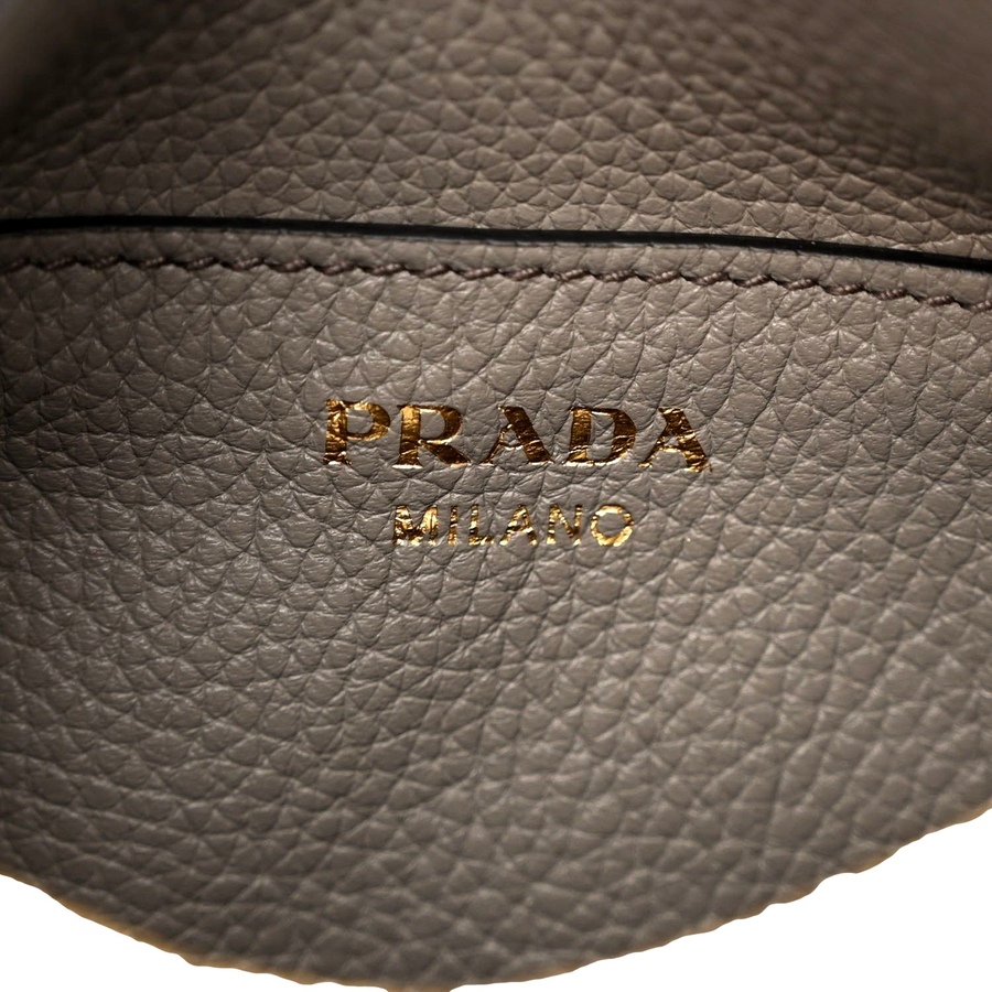 Image 999771_ALTMORE4.jpg, Product 999-771 / Price $4,691.00, Prada Vitello Phenix Zippered Messenger Hobo Grey Leather Shoulder Bag from Prada on TSC.ca's Fashion department